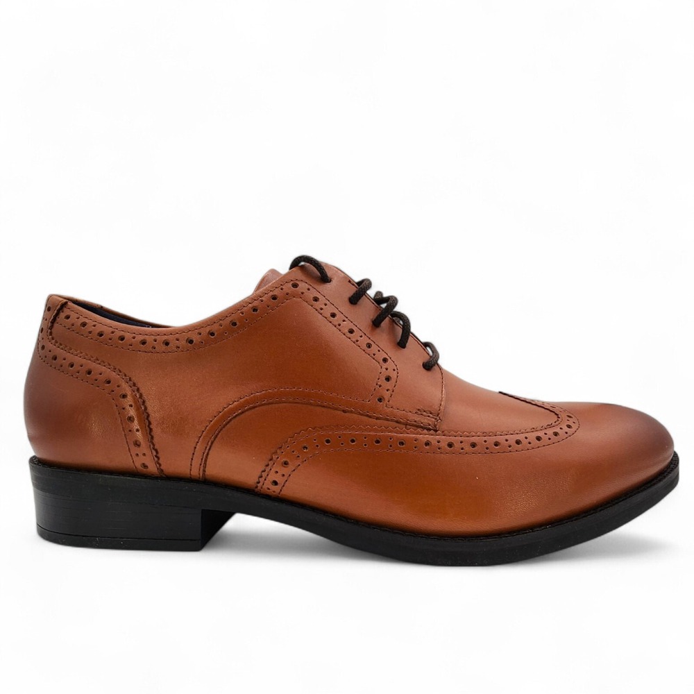 Cole Haan Grand+ Wingtip Oxford Dress Shoes Mens 11M British Tan NEW without Box